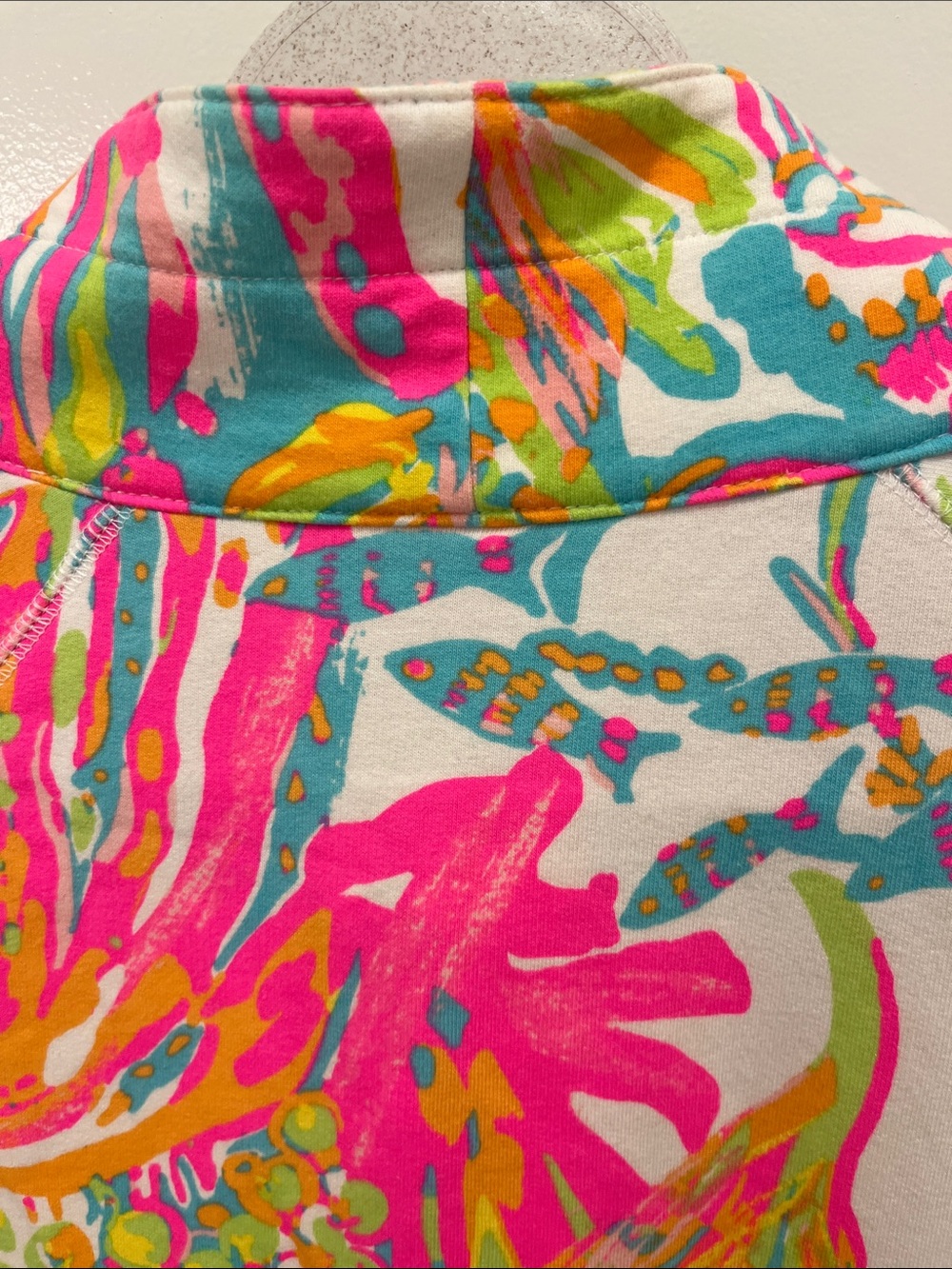 Lilly Pulitzer Skipper Popover Bright Printed Pullover One-Piece With Pocket - Picture 9 of 11